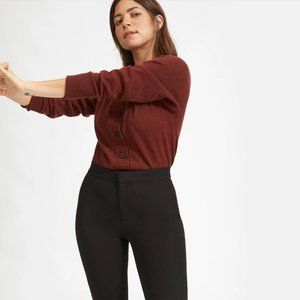 Everlane Fixed-Waist Stretch Cotton Pant Sz 2 NEW